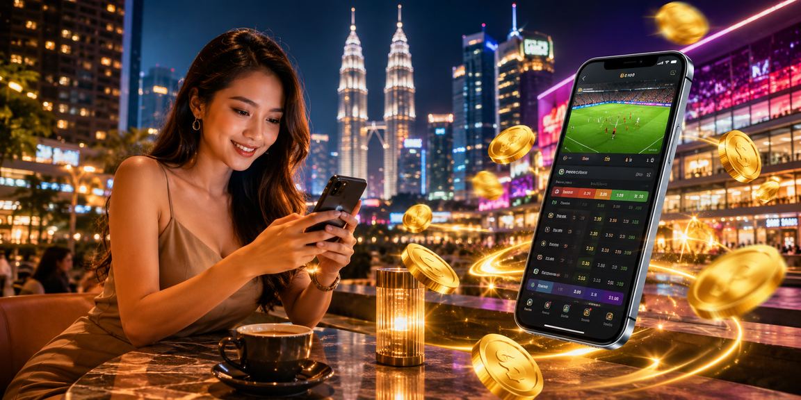 Pengguna Kuala Lumpur menggunakan aplikasi mudah alih b48 untuk pertaruhan bola sepak malam hari