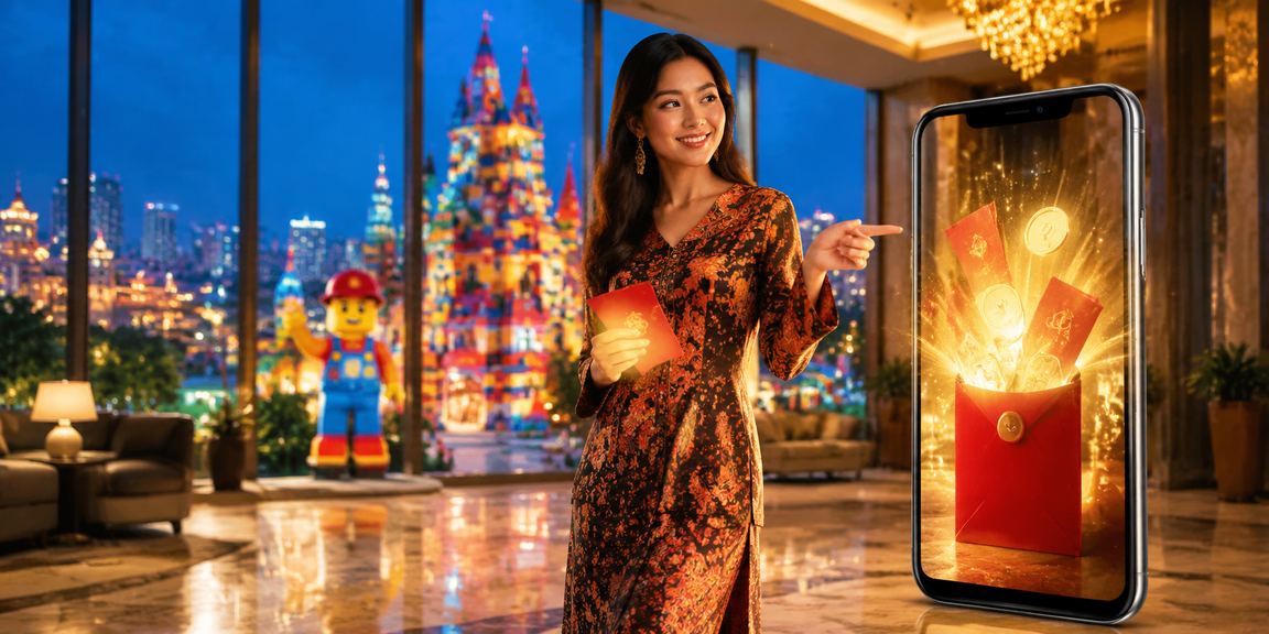 Bonus sampul merah gaya batik Malaysia untuk pemain slot baharu di platform b48